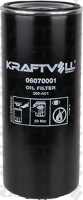 KRAFTVOLL 06070001 - Масляний фільтр autozip.com.ua