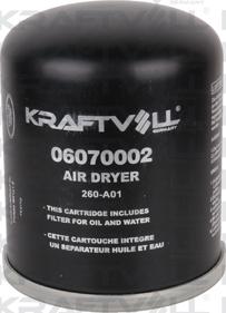 KRAFTVOLL 06070002 - Патрон осушувача повітря, пневматична система autozip.com.ua