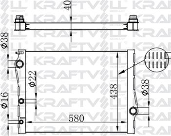 KRAFTVOLL 08040090 - Радіатор, охолодження двигуна autozip.com.ua