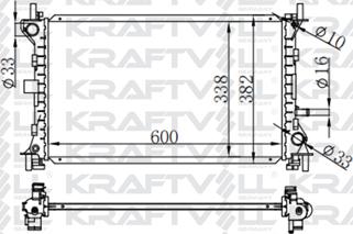 KRAFTVOLL 08040040 - Радіатор, охолодження двигуна autozip.com.ua