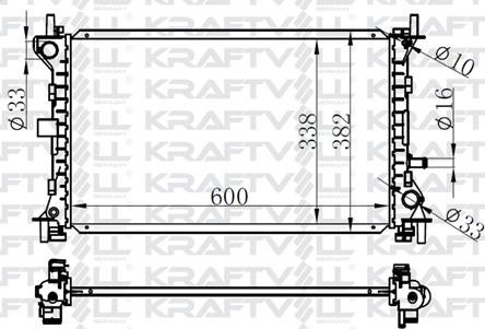 KRAFTVOLL 08040004 - Радіатор, охолодження двигуна autozip.com.ua