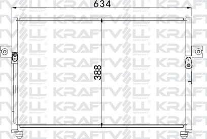 KRAFTVOLL 08060093 - Конденсатор, кондиціонер autozip.com.ua