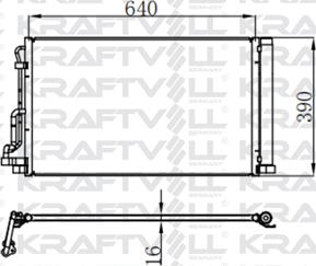 KRAFTVOLL 08060063 - Конденсатор, кондиціонер autozip.com.ua