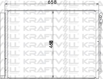 KRAFTVOLL 08060084 - Конденсатор, кондиціонер autozip.com.ua