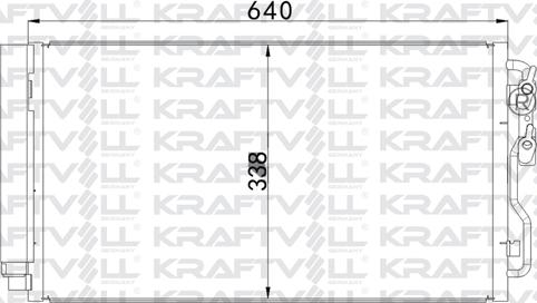 KRAFTVOLL 08060085 - Конденсатор, кондиціонер autozip.com.ua
