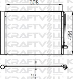 KRAFTVOLL 08060081 - Конденсатор, кондиціонер autozip.com.ua