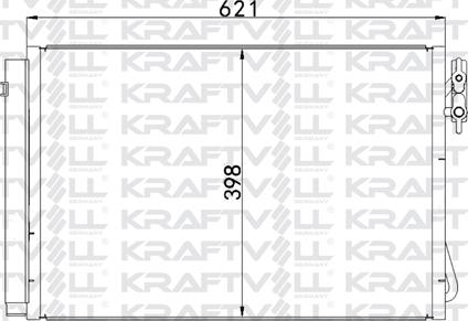KRAFTVOLL 08060082 - Конденсатор, кондиціонер autozip.com.ua