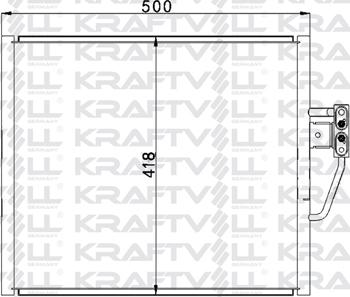 KRAFTVOLL 08060079 - Конденсатор, кондиціонер autozip.com.ua