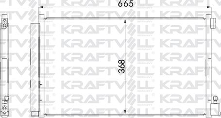 KRAFTVOLL 08060142 - Конденсатор, кондиціонер autozip.com.ua