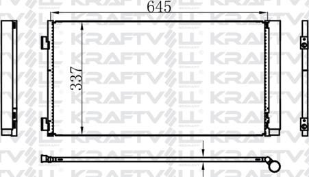 KRAFTVOLL 08060157 - Конденсатор, кондиціонер autozip.com.ua