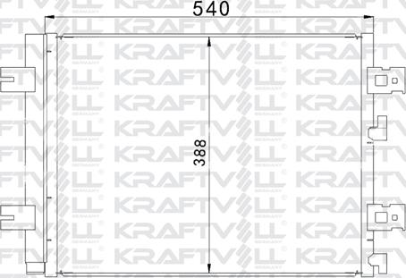 KRAFTVOLL 08060104 - Конденсатор, кондиціонер autozip.com.ua
