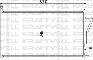 KRAFTVOLL 08060116 - Конденсатор, кондиціонер autozip.com.ua