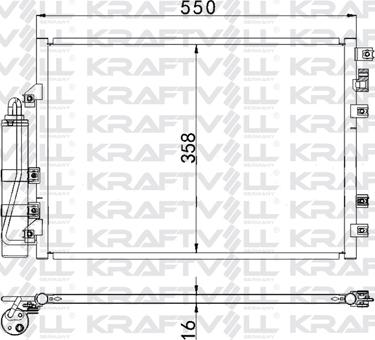 KRAFTVOLL 08060110 - Конденсатор, кондиціонер autozip.com.ua
