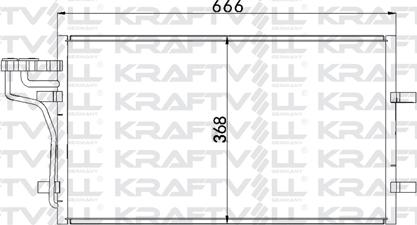 KRAFTVOLL 08060117 - Конденсатор, кондиціонер autozip.com.ua