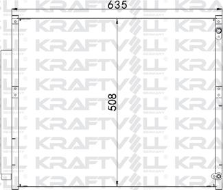 KRAFTVOLL 08060187 - Конденсатор, кондиціонер autozip.com.ua