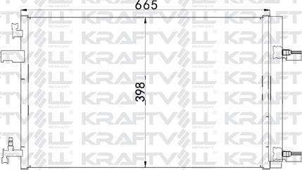 KRAFTVOLL 08060139 - Конденсатор, кондиціонер autozip.com.ua