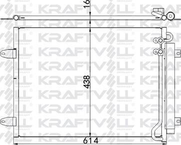 KRAFTVOLL 08060135 - Конденсатор, кондиціонер autozip.com.ua