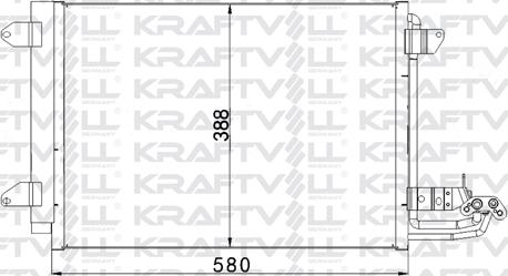KRAFTVOLL 08060130 - Конденсатор, кондиціонер autozip.com.ua
