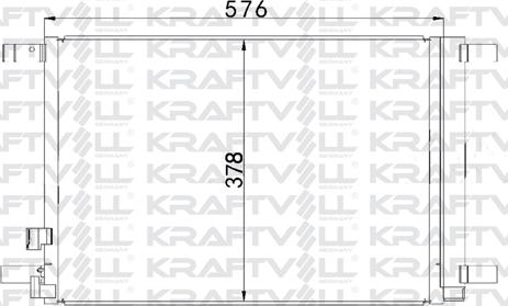 KRAFTVOLL 08060131 - Конденсатор, кондиціонер autozip.com.ua
