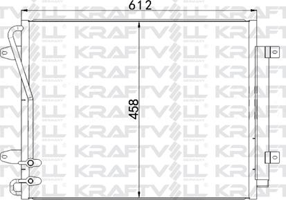 KRAFTVOLL 08060129 - Конденсатор, кондиціонер autozip.com.ua