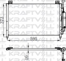 KRAFTVOLL 08060173 - Конденсатор, кондиціонер autozip.com.ua