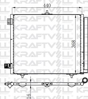 KRAFTVOLL 08060177 - Конденсатор, кондиціонер autozip.com.ua