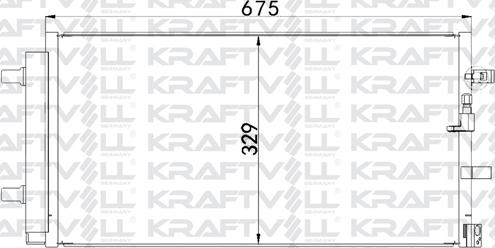 KRAFTVOLL 08060215 - Конденсатор, кондиціонер autozip.com.ua