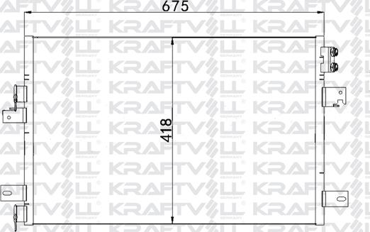 KRAFTVOLL 08060216 - Конденсатор, кондиціонер autozip.com.ua