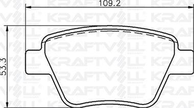 KRAFTVOLL 07010054 - Гальмівні колодки, дискові гальма autozip.com.ua