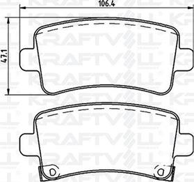 KRAFTVOLL 07010050 - Гальмівні колодки, дискові гальма autozip.com.ua