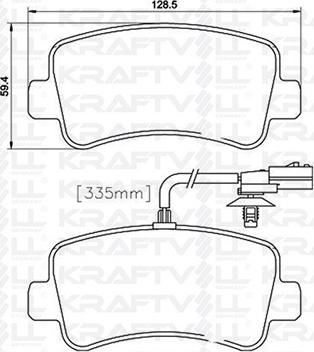 KRAFTVOLL 07010058 - Гальмівні колодки, дискові гальма autozip.com.ua