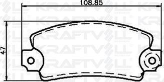 KRAFTVOLL 07010003 - Гальмівні колодки, дискові гальма autozip.com.ua