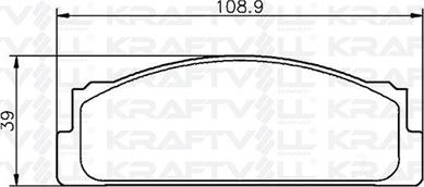 KRAFTVOLL 07010002 - Гальмівні колодки, дискові гальма autozip.com.ua