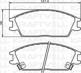 KRAFTVOLL 07010007 - Гальмівні колодки, дискові гальма autozip.com.ua