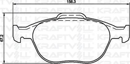 KRAFTVOLL 07010023 - Гальмівні колодки, дискові гальма autozip.com.ua