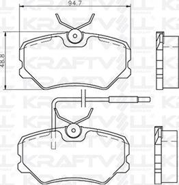 KRAFTVOLL 07010114 - Гальмівні колодки, дискові гальма autozip.com.ua