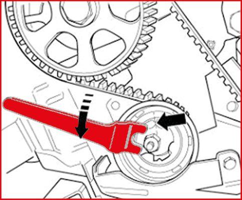 KS Tools 400.9008 - Ключ, натяжна ролик зубчастого ременя autozip.com.ua