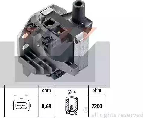 KW 490 406 - Котушка запалювання autozip.com.ua