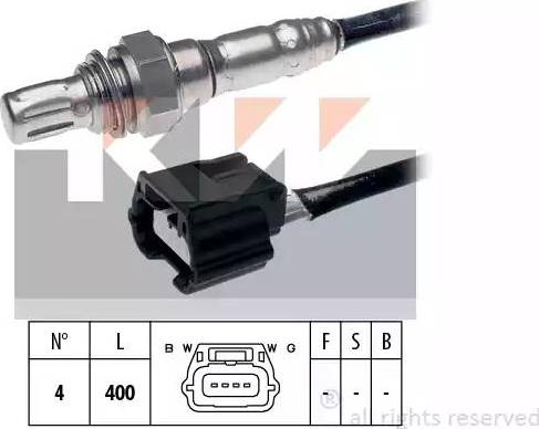 KW 498 179 - Лямбда-зонд, датчик кисню autozip.com.ua