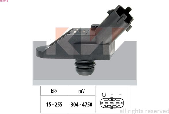 KW 493 013 - Датчик тиску повітря, висотний коректор autozip.com.ua