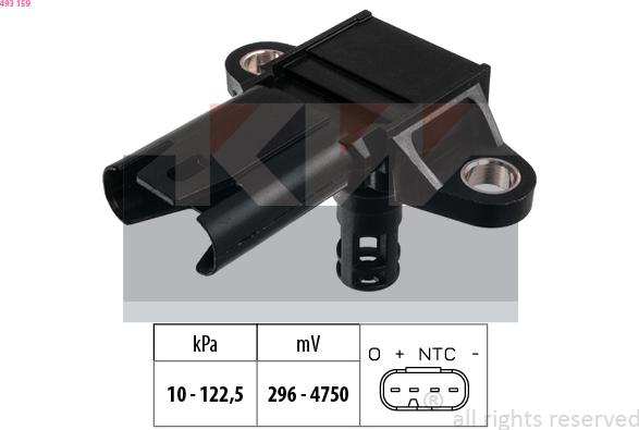 KW 493 159 - Датчик тиску повітря, висотний коректор autozip.com.ua