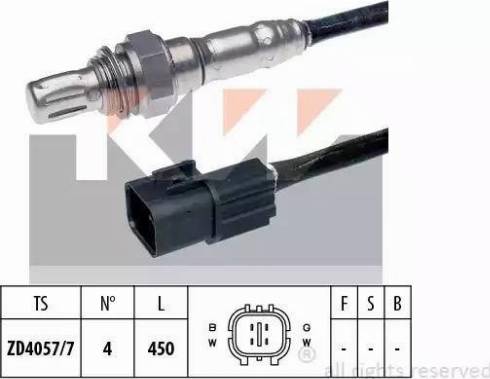 KW 497 649 - Лямбда-зонд, датчик кисню autozip.com.ua