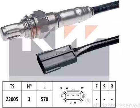 KW 497 053 - Лямбда-зонд, датчик кисню autozip.com.ua