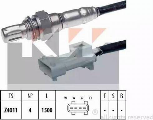 KW 497 066 - Лямбда-зонд, датчик кисню autozip.com.ua