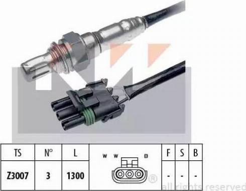 KW 497 076 - Лямбда-зонд, датчик кисню autozip.com.ua