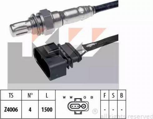 KW 497 145 - Лямбда-зонд, датчик кисню autozip.com.ua