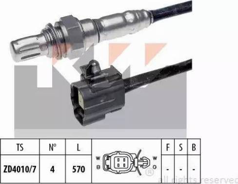 KW 497 105 - Лямбда-зонд, датчик кисню autozip.com.ua