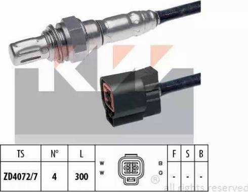 KW 497 364 - Лямбда-зонд, датчик кисню autozip.com.ua