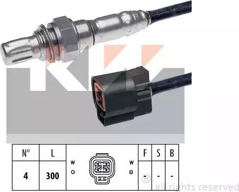 KW 497 365 - Лямбда-зонд, датчик кисню autozip.com.ua