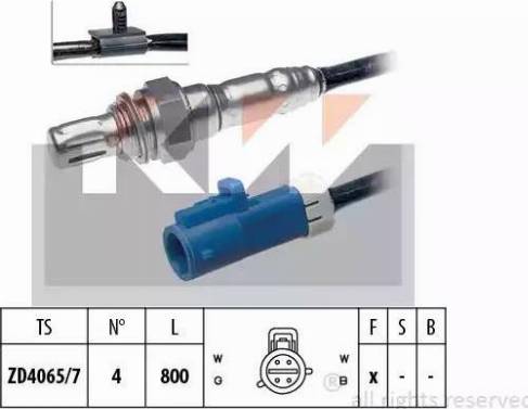 KW 497 326 - Лямбда-зонд, датчик кисню autozip.com.ua